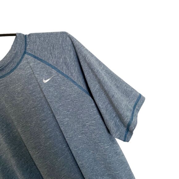 Nike Dri-Fit Shirts Mens Size M Teal Green Short Sleeve Stretch Crewneck - Picture 6 of 6